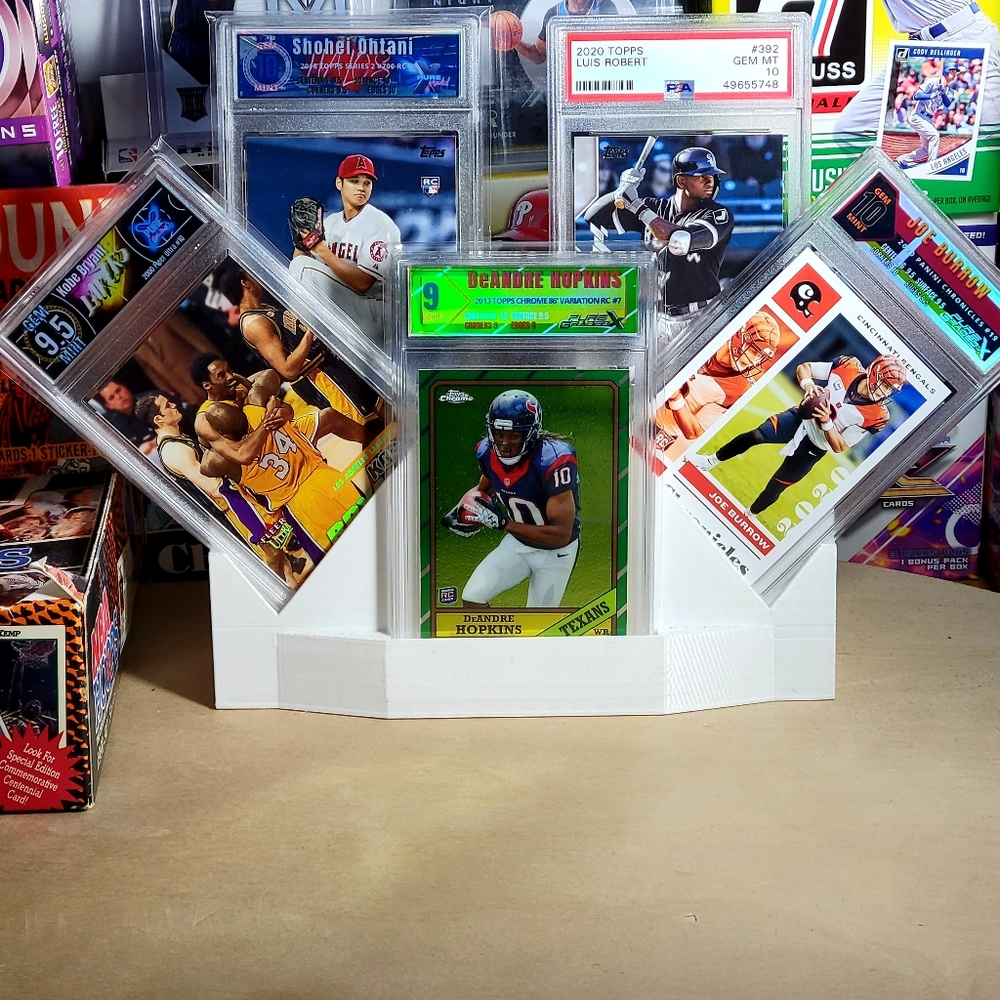 Graded Card Holder/Display Holds 5 Standard PSA, PGX or Standard BCCG Cards